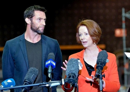  Attending a press conference in Australia