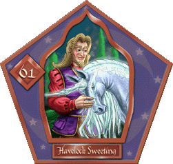  Chocolate frog cards - Havelock Sweeting