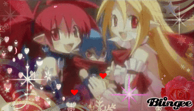  Flonne & Etna (with Laharl sqished in the middle)