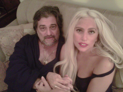  Gaga and her father