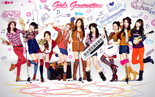  Girls Generation پیپر وال