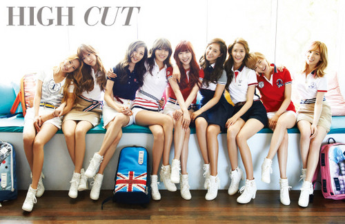  Girls' Generation for "High Cut" Londres Olympics themed issue