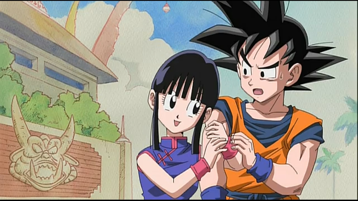 Goku e Chichi (orange hero) .