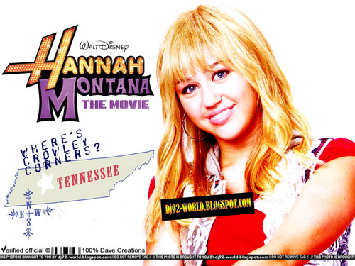  Hannah Montana the Movie Exclusive Promotional 바탕화면 의해 DaVe!!!