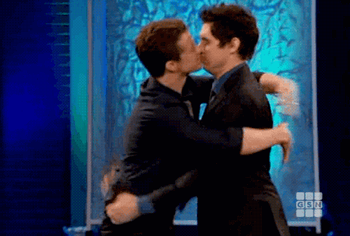 Source: Drew Carey's Improv-a-Ganza. kiss. gay. jeff. mangum. photo. 