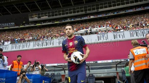  Jordi Alba Presentation at the Camp Nou
