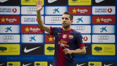  Jordi Alba Presentation at the Camp Nou