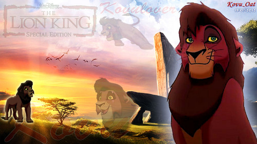  Kovu lover The Lion King kertas dinding