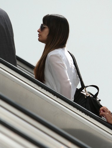  Lea Departs LAX - July 19, 2012