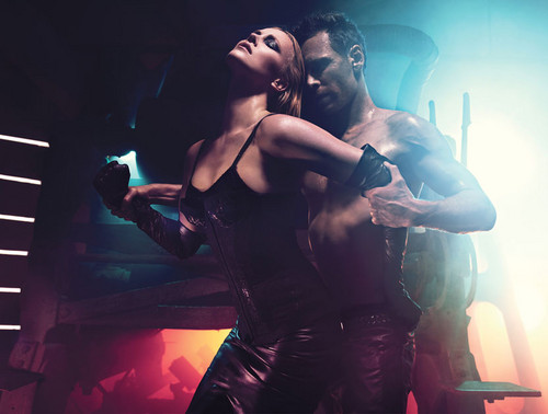  Michale Fassbender and Charlize Theron in W magazine