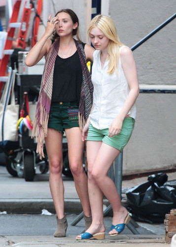  On The Set Of 'Very Good Girls' [July 18, 2012]