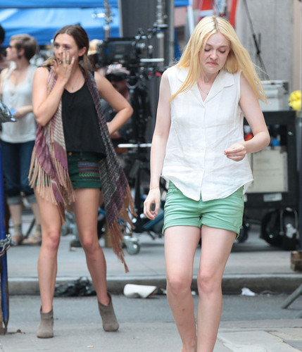  On The Set Of 'Very Good Girls' [July 18, 2012]