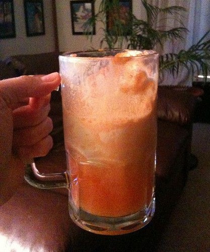  jeruk, orange Soda Float