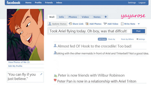  Peter's Facebook پروفائل