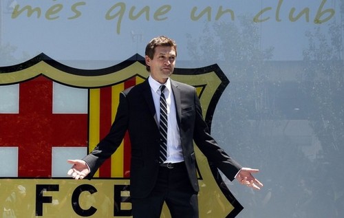  Presentation of Tito Vilanova as the new Barcelona coach