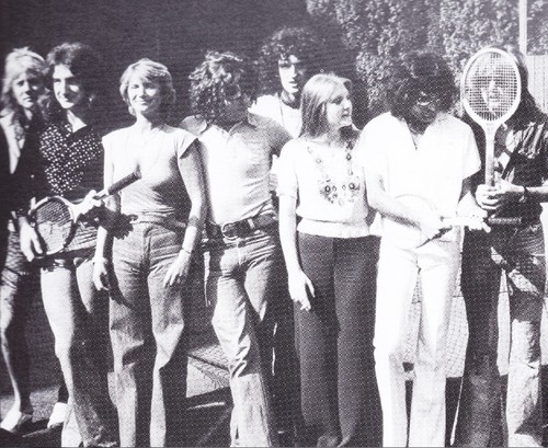 Queen at Ridge Farm in 1975