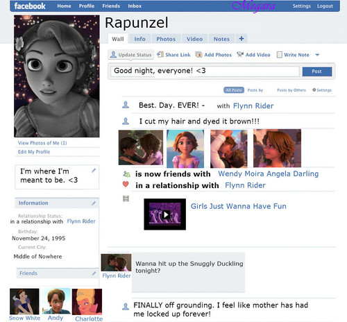  Rapunzel's Facebook