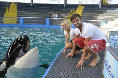  シャキーラ and Gerard visit the Miami Seaquarium [July 18, 2012]