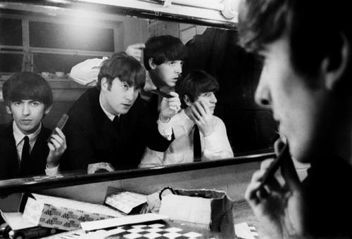  The Beatles in Coventry Theatre, preparing for 1 of 33 concert. As part of their Autumn Tour, 1963