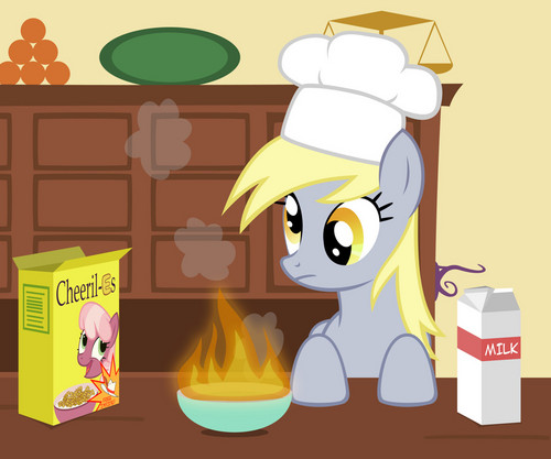  durpy trys to cook