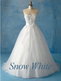  snow white wedding dress