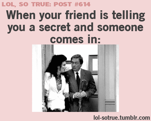  telling a secret
