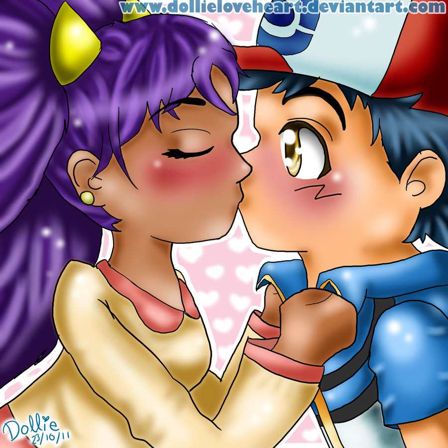 Ash & Iris Kiss.