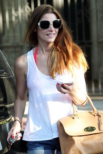 Ashley Greene Spotted Leaving a Pool Party in LA ( 02-08-2012)