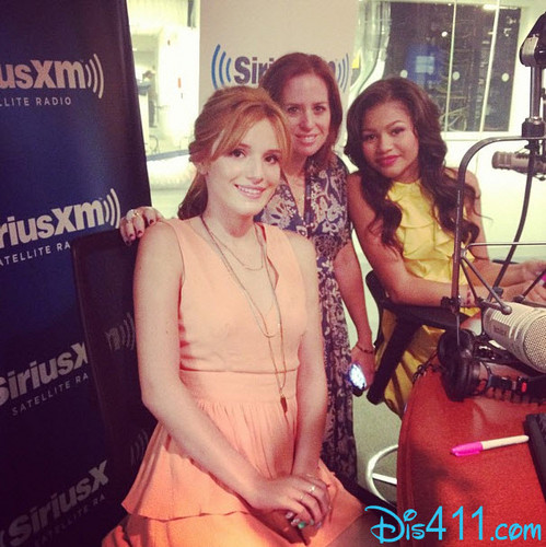  Bella Thorne & Zendaya arrive at the WPIX studios, to promote Shake it up special, 2 august 2012