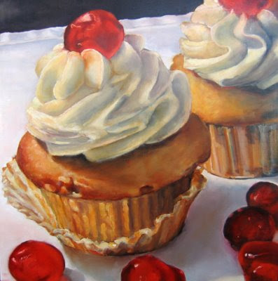  cupcake drawing and painting