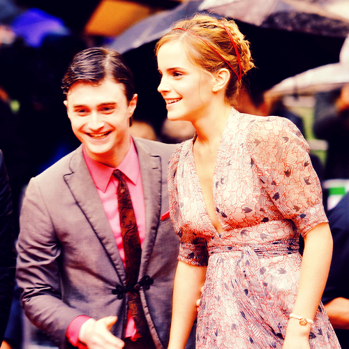  Daniel Radcliffe and Emma Watson