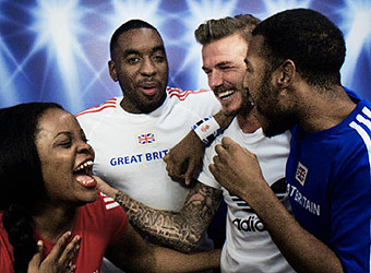 David Beckham Surprises Team GB 팬
