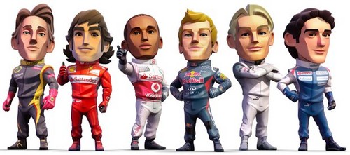  F1 Drivers Cartoon