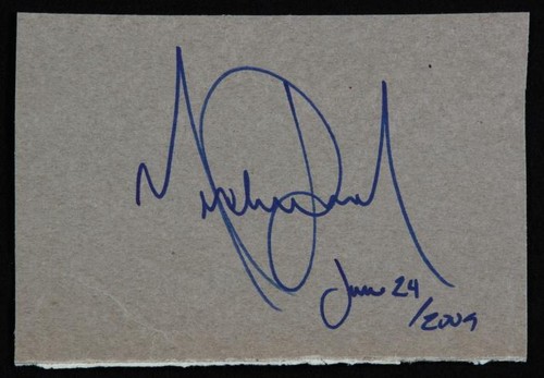  His autograph