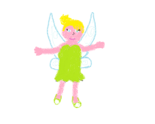 I AM TINKERBELL'S BIGGEST EVER FAN!!!! SO I DREW THIS!!!!