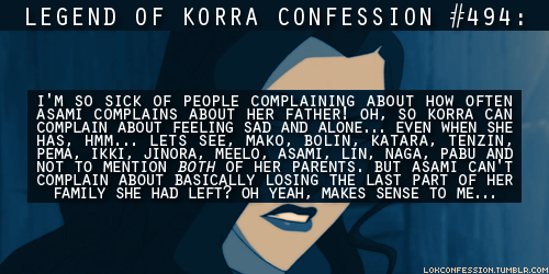  Korra Confessions