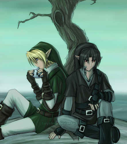 Link and Dark are friends ^^