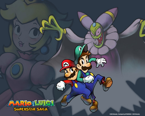  Mario and Luigi superstar saga Обои