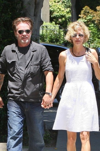Meg Ryan and John Mellencamp Out in Hollywood [July 26, 2012]