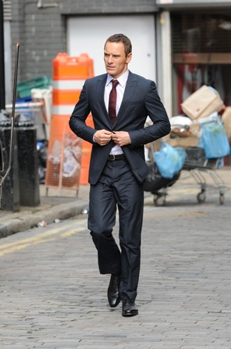  Michael Fassbender on the set of The Counselor in London August 2012