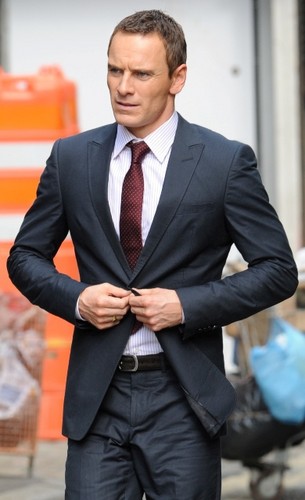 Michael Fassbender on the set of The Counselor in ロンドン August 2012