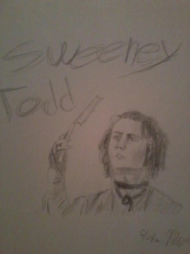  My drawing of Sweeney Todd