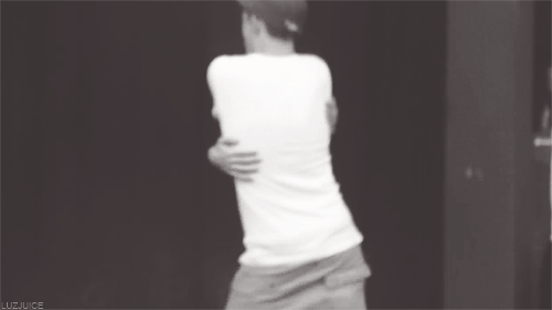  Nathan hugging himself :)