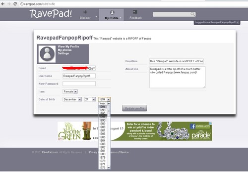  Ravepad-An outrageous fanpop Rip-Off!