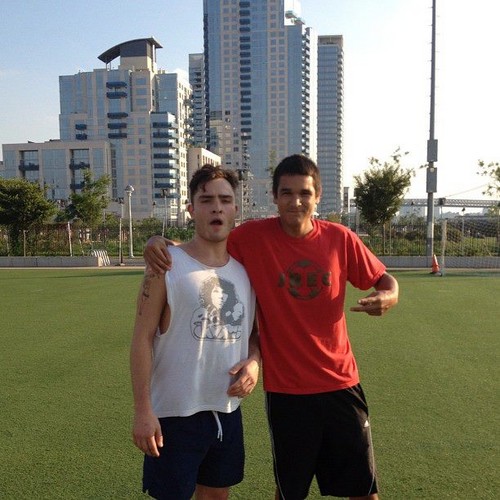  Spotted Ed Westwick playing soccer..
