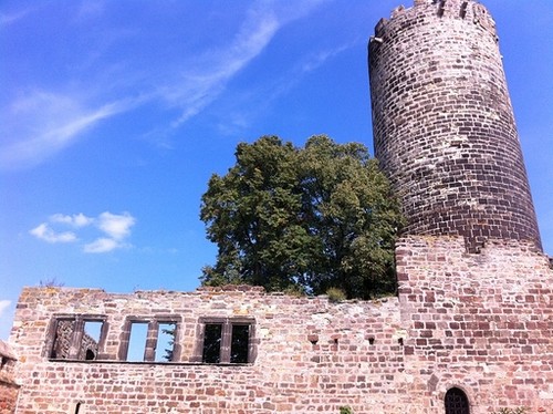  schoenburg गढ़, महल ruin near naumburg