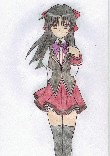  Anime school girl