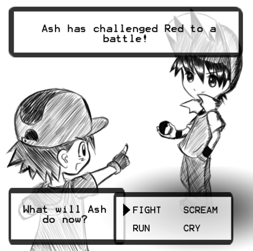  Ash vs red