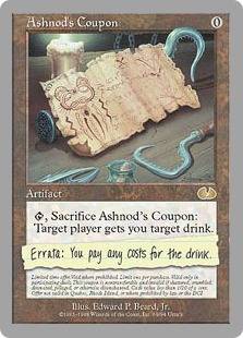  Ashnod's Coupon (unhinged/unglued sets)