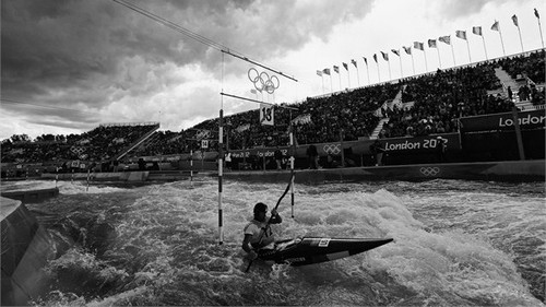  Black and white photographs at the Olympic Games